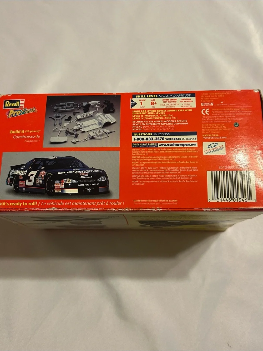 Revell ProFinish Dale Earnhardt #3 Black Monte Carlo Snap-Tite Model Kit
